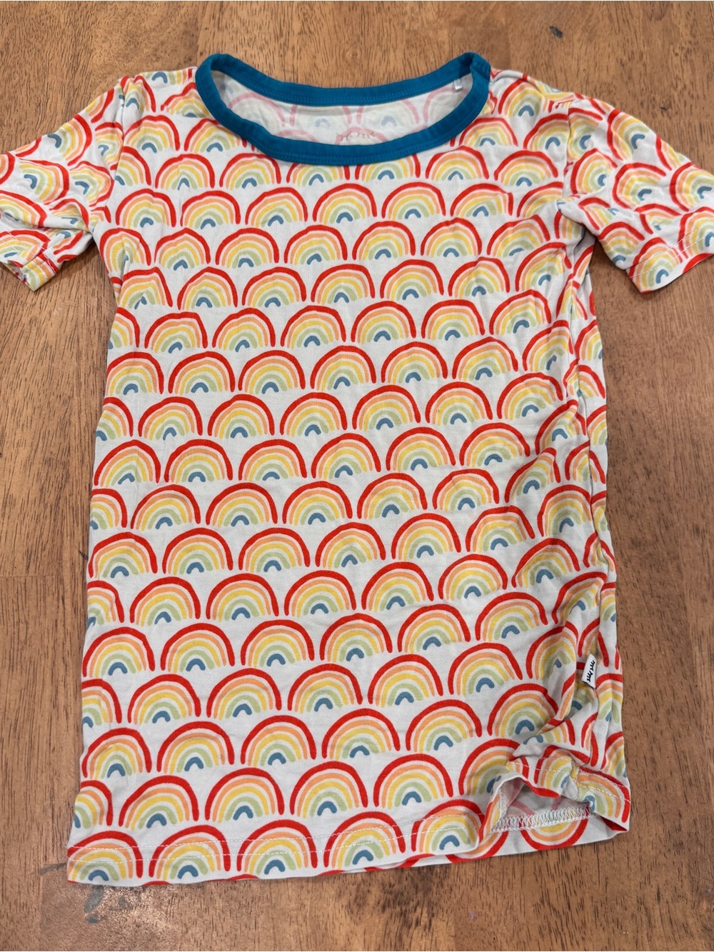 Little Sleepies Rainbow Pajama Set Kids 4T Colorful 2 Piece Bamboo - Picture 3 of 6